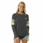 Polar sem Capuz Mulher Rip Curl High Tide Surf Raglan Crew Cinzento Moda | Acessórios - nacloset