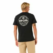 Camisola de Manga Curta Homem Rip Curl Staple Preto Moda | Acessórios - nacloset 2
