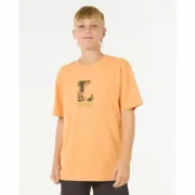 Camisola de Manga Curta Infantil Rip Curl Raw Energy Frame Tee Laranja Moda | Acessórios - nacloset 2
