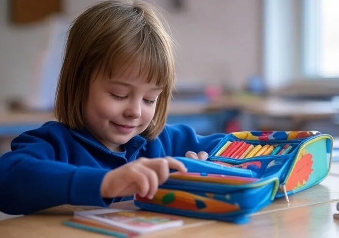 Estojos Escolares com 3 Divisórias