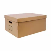 Caixa de Armazenagem com Tampa Confortime Cartão 45 x 35 x 20 cm (6 Unidades) A Preço de Revenda - nacloset 2