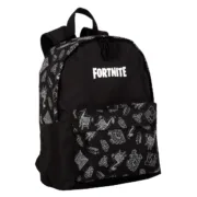 Mochila Escolar Fortnite Dark black Preto 41 x 31 x 13,5 cm Refletor Jogos | Disfarces - nacloset 2