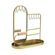 Suporte para Jóias Versa Dourado Metal 10 x 26 x 22,5 cm Casa | Jardim - nacloset 2