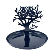 Suporte para Jóias Versa Preto Metal Ferro 15 x 13 x 15 cm Corujas Casa | Jardim - nacloset 2