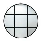 Espelho de parede Versa Preto 3 x 80 x 80 cm Casa | Jardim - nacloset 2