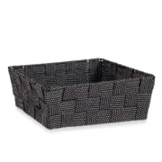 Cabaz Entrançada Preto Tecido 2,4 L 20 x 8 x 24 cm (24 Unidades) A Preço de Revenda - nacloset 2