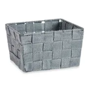 Cabaz Entrançada Cinzento Tecido (15 x 10,5 x 20 cm) (24 Unidades) A Preço de Revenda - nacloset 2