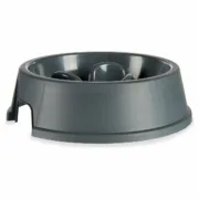 Comedouro de Alimentação Lenta para Animais de Estimação Antracite Plástico (27 x 7,5 x 27 cm) (12 Unidades) A Preço de Revenda - nacloset 2