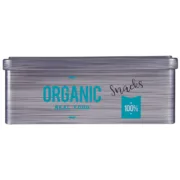 Bote Organic Snacks Cinzento Folha de Flandres (11 x 7,1 x 18 cm) (24 Unidades) A Preço de Revenda - nacloset 2