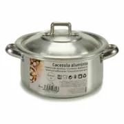 Caçarola com Tampa Ø 14 cm Prateado Alumínio 1 L (10 Unidades) A Preço de Revenda - nacloset 2