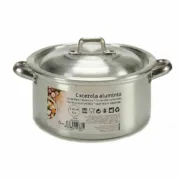 Caçarola com Tampa Prateado Alumínio 1,5 L 18 x 10 x 23,5 cm (10 Unidades) A Preço de Revenda - nacloset 2