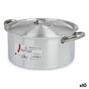 Caçarola com Tampa Kinvara 100007 Prateado 5 L (10 Unidades) A Preço de Revenda - nacloset