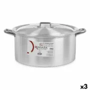 Caçarola com Tampa Kinvara 100013 Prateado 18 L (3 Unidades) A Preço de Revenda - nacloset