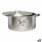Caçarola com Tampa Kinvara 100015 Prateado 53 x 24 x 43 cm (3 Unidades) A Preço de Revenda - nacloset