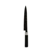 Faca de Cozinha Kinvara KT11-5604M02 Preto Prateado Aço inoxidável Plástico 3,5 x 33,3 x 2,2 cm Mármore (12 Unidades) Cozinha | Gourmet - nacloset 2