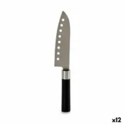 Faca de Cozinha 5 x 30 x 2,5 cm Prateado Preto Aço inoxidável Plástico (12 Unidades) Cozinha | Gourmet - nacloset