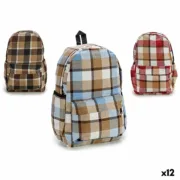 Mochila Escolar Quadros 13 x 45 x 31 cm (12 Unidades) A Preço de Revenda - nacloset