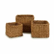 Conjunto de Cestos Castanho (4 Unidades) A Preço de Revenda - nacloset 2