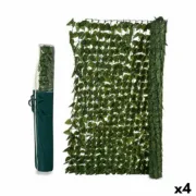 Cerca de Jardim Folhas 1,5 x 3 m Verde Plástico (4 Unidades) A Preço de Revenda - nacloset
