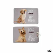 Tapete para Cão Cinzento 45 x 0,5 x 69 cm 100 % poliéster (12 Unidades) A Preço de Revenda - nacloset