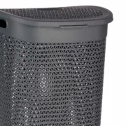 Cesto da Roupa Antracite Plástico 60 L 43,5 x 57,5 x 34 cm (6 Unidades) A Preço de Revenda - nacloset 2