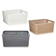 Cesta Multiusos Plástico 10 L 36 x 15 x 29 cm (18 Unidades) A Preço de Revenda - nacloset 2