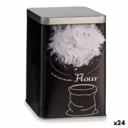 Bote Farinha Preto Metal 1 L (24 Unidades) A Preço de Revenda - nacloset