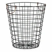 Cesto Com pegas Preto Aço 30 x 30 x 30 cm (12 Unidades) A Preço de Revenda - nacloset 2