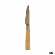 Descascador Prateado Castanho Aço inoxidável Bambu 22 x 19,5 x 2 cm (12 Unidades) A Preço de Revenda - nacloset