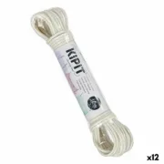 Corda para estendal Branco PVC 10 m (12 Unidades) Casa | Jardim - nacloset