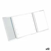 Espelho de Bolso Branco Leve LED 1,5 x 9,5 x 11,5 cm (12 Unidades) Acessórios e organizadores - nacloset