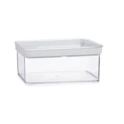 Frasco Transparente Silicone poliestireno ABS 1,1 L 10,5 x 9 x 21 cm (18 Unidades) A Preço de Revenda - nacloset 2
