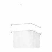Varão para Cortinas De duche Branco Alumínio 80 cm (24 Unidades) A Preço de Revenda - nacloset 2