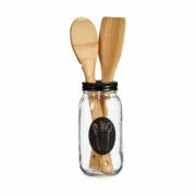 Frasco Espátula de Cozinha Metal 840 ml 9 x 17 x 9 cm (12 Unidades) A Preço de Revenda - nacloset 2
