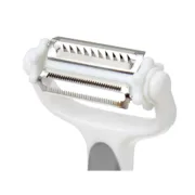 Descascador 3 em 1 12 x 3 x 22 cm Cinzento Aço inoxidável Branco Polipropileno TPR (12 Unidades) A Preço de Revenda - nacloset 2