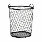 Cesto Preto Metal 40 L 31 x 54,7 x 46,5 cm (4 Unidades) A Preço de Revenda - nacloset 2