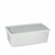 Caixa de Armazenagem com Tampa Stefanplast Elegance Branco Plástico 5 L 19,5 x 11,5 x 33 cm (12 Unidades) A Preço de Revenda - nacloset 2