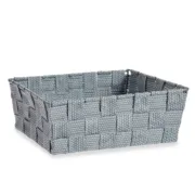 Cesta Multiusos Cinzento Tecido 2,4 L 20 x 8 x 24 cm (24 Unidades) A Preço de Revenda - nacloset 2