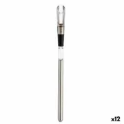 Decantador de Vinho 3 em 1 Preto TPE 12 Unidades 2,6 x 2,6 x 37 cm Cozinha | Gourmet - nacloset