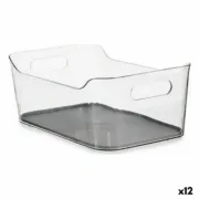 Organizador de Gavetas Plástico reciclado Cinzento 17 x 10,5 x 24,5 cm (12 Unidades) A Preço de Revenda - nacloset