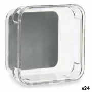 Organizador de Gavetas Plástico reciclado Cinzento 9,3 x 4,5 x 9,3 cm (24 Unidades) A Preço de Revenda - nacloset