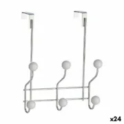 Ganchos para Portas Branco Metal Plástico 10 x 22 x 26 cm (24 Unidades) A Preço de Revenda - nacloset