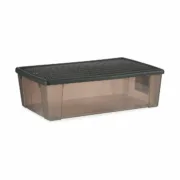 Caixa de Armazenagem com Tampa Stefanplast Elegance Cinzento Plástico 30 L 38,5 x 17 x 59,5 cm (6 Unidades) A Preço de Revenda - nacloset 2