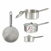 Tacho com Tampa Kinvara 100018 Prateado Alumínio Ø 14 cm 1 L (10 Unidades) A Preço de Revenda - nacloset 2
