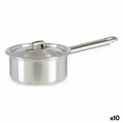 Tacho com Tampa Kinvara 100017 Prateado Alumínio Ø 12 cm 600 ml (10 Unidades) A Preço de Revenda - nacloset