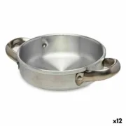 Frigideira Prateado Alumínio 15 x 4 x 20 cm (12 Unidades) Cozinha | Gourmet - nacloset
