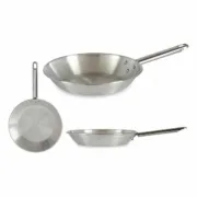 Frigideira Ø 22 cm Prateado Alumínio (12 Unidades) Cozinha | Gourmet - nacloset 2