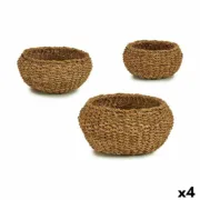 Conjunto de Cestos Castanho (4 Unidades) A Preço de Revenda - nacloset