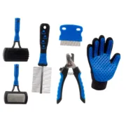 Conjunto de higiene Animais de Estimação Azul (8 Unidades) A Preço de Revenda - nacloset 2