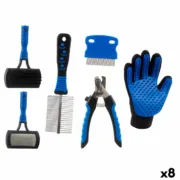 Conjunto de higiene Animais de Estimação Azul (8 Unidades) A Preço de Revenda - nacloset